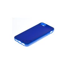 Силиконовая накладка для iPhone 5, синяя 00020261