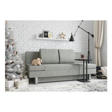 Смарт Диван прямой Леон Микс Light grey еврокнижка