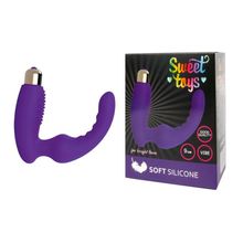 Bior toys Фиолетовый вибростумулятор простаты с изогнутым кончиком (фиолетовый)