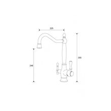 Смеситель для кухни с питьевой водой Aksy Bagno TL-18050 Bronze