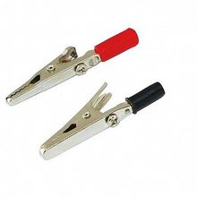 Зажим крокодил ЗК 10А 50мм² красный черный (1шт+1шт) |  код. SQ0541-0021 |  TDM