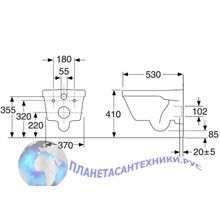 Унитаз подвесной Hygienic Flush WWS 5G84HR01 безободковый