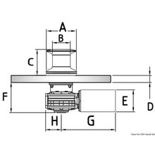 Osculati Italwich Heron winch 1700 W - 24 V capstan, 02.412.04
