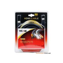 Кабель VCOM HDMI 19M M, 10м, позолоченные контакты &lt;VHD6000-10MB&gt; ver1.3b Blister Packing