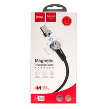 Data кабель USB HOCO S8 Type-c , магнитный, 1,2 метр, черный