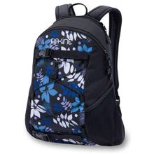 Черный стильный городской женский рюкзак Dakine Wonder Pack Black vista для ноутбука 13" с боковыми сетчатыми карманами