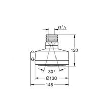 Верхний душ Grohe Relexa Deluxe 130 (27530000) (130 мм)