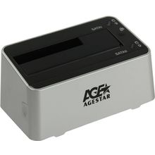 Мобильное шасси AgeStar    3UBT3-6G    SATA Docking Station (для внешнего подключения 2x3.5"   2.5"SATA устройств, USB3.0)