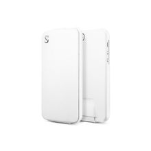 Кожаный чехол ручной работы SGP Spigen Leather Case illuzion Legend White (Белый цвет) для iPhone 5