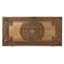 Нарды резные "Армянский узор" с серебром 60