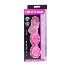 Baile Розовые вагинальные шарики из силикона