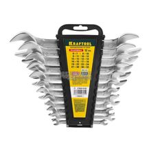 Набор ключ гаечный рожковый Kraftool Expert 27033-H12 (CrV, 6-32мм, 12шт)