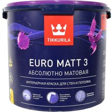 Тиккурила Euro Matt 3 Абсолютно Матовая 2.7 л бесцветная