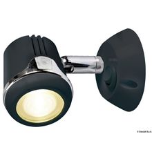 Osculati Articulated HI-POWER LED black spotlight 12 24 V, 13.896.02