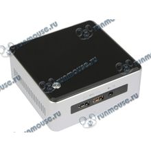 Платформа "NUC" Intel "NUC5i3MYHE" (Core i3 5010U-2.10ГГц, 2xDDR3 SO-DIMM, SATA, M.2, HDG5500, miniDP, LAN, без ОС), серебр.-черный [133238]