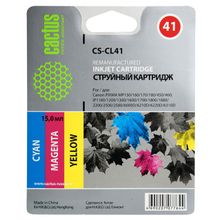 Картридж струйный Cactus CS-CL41 голубой пурпурный желтый для Canon Pixma MP150 MP160 MP170 MP180 MP