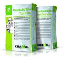 Шпатлёвка Kerakoll Rasobuild Eco Top Fino, минеральная финишная, эко-совместимая, цвет Белый, 25 кг