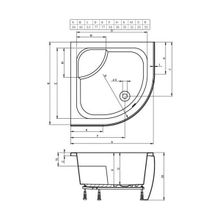 Душевой поддон Riho (DB4300500000000) 90x90