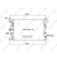 Радиатор Охлаждения Паяный At Chevrolet Aveo (T300) (11-15) 1.6 [At] LYNXauto арт. RB1010