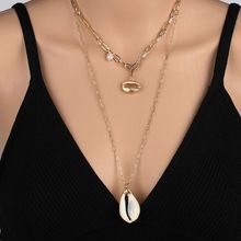 Многослойное колье "Ракушка" (арт. 77267-1)