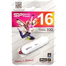 Флешка 16 Gb Silicon Power Luxmini 320 White