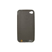 Чехол Clever Case для iPhone 4+TPU отпечаток, черный