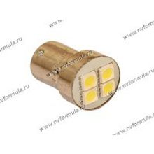 Лампа светодиод 12V BA15s T15 4SMD белая