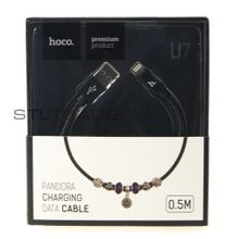 USB-кабель HOCO U7 Pandora, 0,5м, для iPhone 5 6 черный