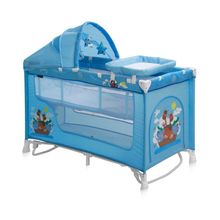 Кровать-манеж Lorelli NANNY 2 PLUS ROCKER Синий   Blue Adventure 1610