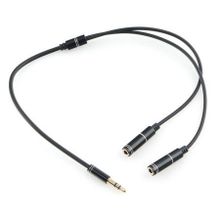 Адаптер аудио разветвитель 3.5 stereo plug -> 2x3.5 st jack, 0.2 м, Cablexpert (CCAB-02-35MY-0.2MB)