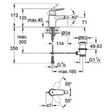 Смеситель Grohe Eurosmart Cosmopolitan 32839000 для биде