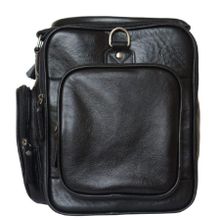 Carlo Gattini Кожаная дорожная сумка Bufaloro black (арт. 4012-01)