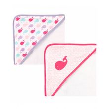 Luvable Friends с капюшоном Кит 2 шт розовое