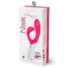 We-vibe Розовый вибромассажёр с клиторальным отростком We Vibe Nova Pink - 21,5 см. (розовый)