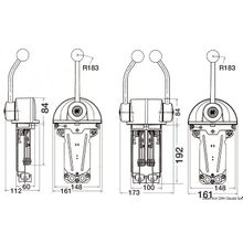 Osculati Single level control box B302CR dual, 45.100.02