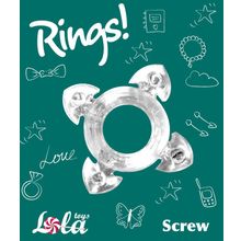 Прозрачное эрекционное кольцо Rings Screw