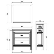 Мебель для ванной ASB-Mebel Римини 80 бук тироль