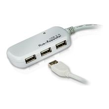 aten (usb 2.0  4-port  hub with extension cable 12m) ue2120h