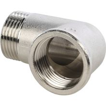 Угольник Stout 1 никелированный с внутренне-наружной резьбой