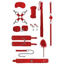 Красный игровой набор БДСМ Intermediate Bondage Kit