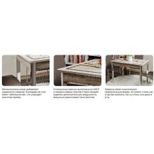 Стол обеденный раскладной на металлических ножках Палермо