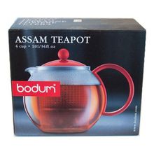 Чайник заварочный с прессом белый Bodum Assam 1л