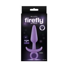 NS Novelties Фиолетовая анальная пробка Firefly Prince Medium - 12,7 см. (фиолетовый)