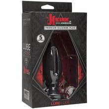 Чёрная анальная пробка Kink Wet Works Lube Luge Premium Silicone Plug 5  - 12,7 см. Черный