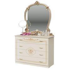 Мэри-Мебель Комод с зеркалом Грация цвет слоновая кость ID - 292403