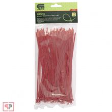 СИБРТЕХ Хомуты, 200 x 3,6 мм, пластиковые, красные, 100 шт Сибртех