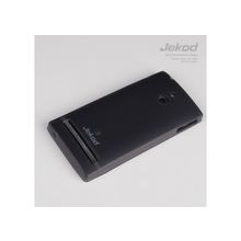 Накладка на заднюю крышку JEKOD для Sony  Xperia P пластик черная
