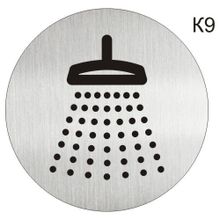 Информационная табличка «Душевая кабина, ванная комната» пиктограмма K9