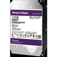 Western Digital Жесткий диск WD Purple WD121PURP, 12 TB, HDD, для видеонаблюдения