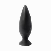 Черная большая анальная пробка Mojo Spades Large Butt Plug - 12 см. (черный)